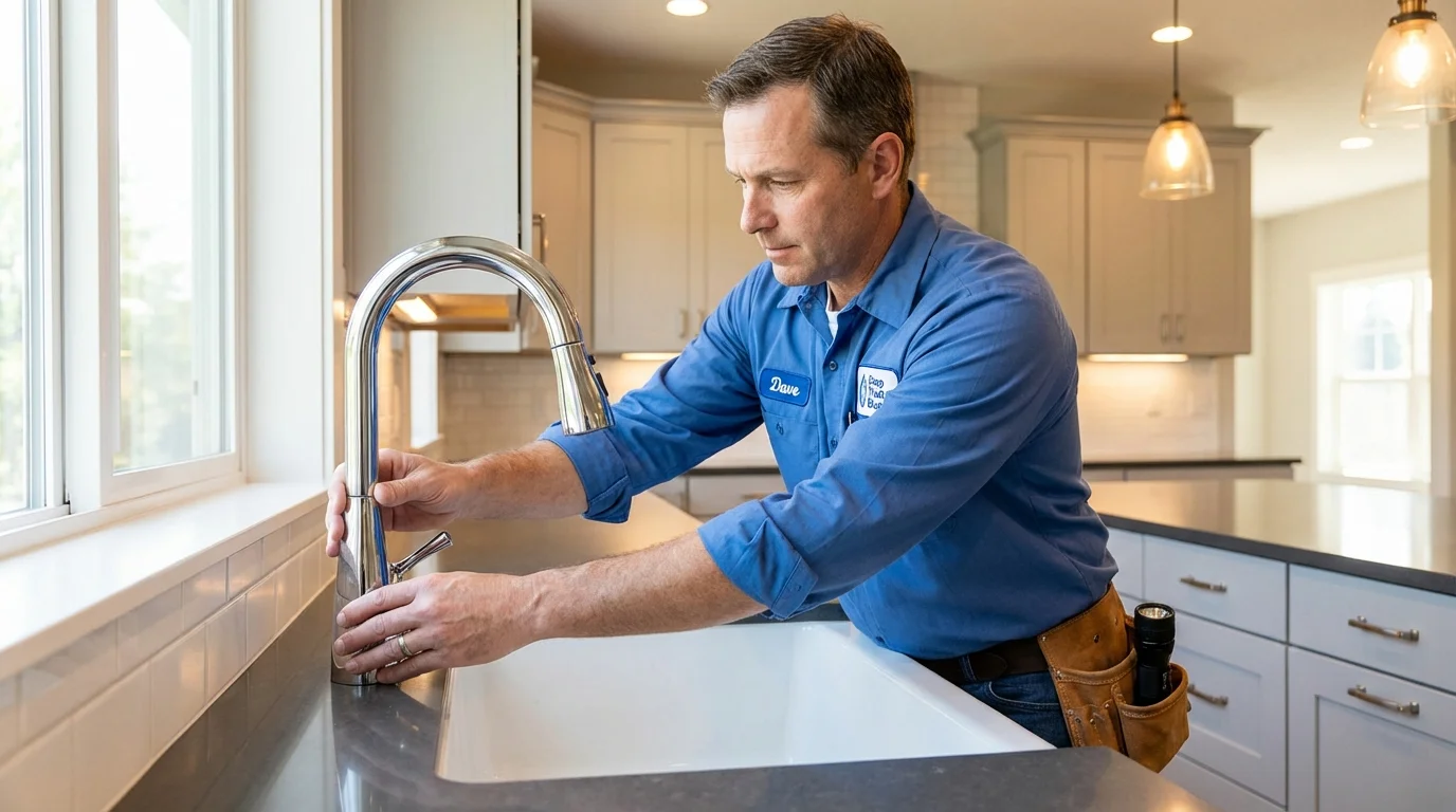 Kitchen faucet installation by Johns Plumbing LLC in Alvarado