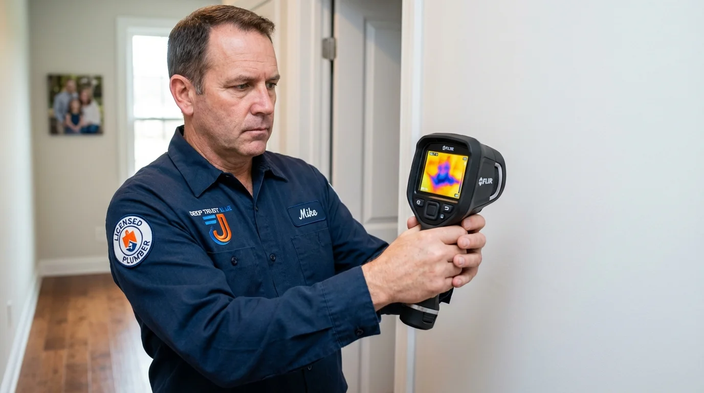 Thermal imaging leak detection by Johns Plumbing LLC in Alvarado